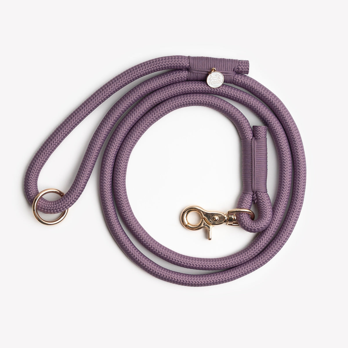 Lilac Braided Rope Leash