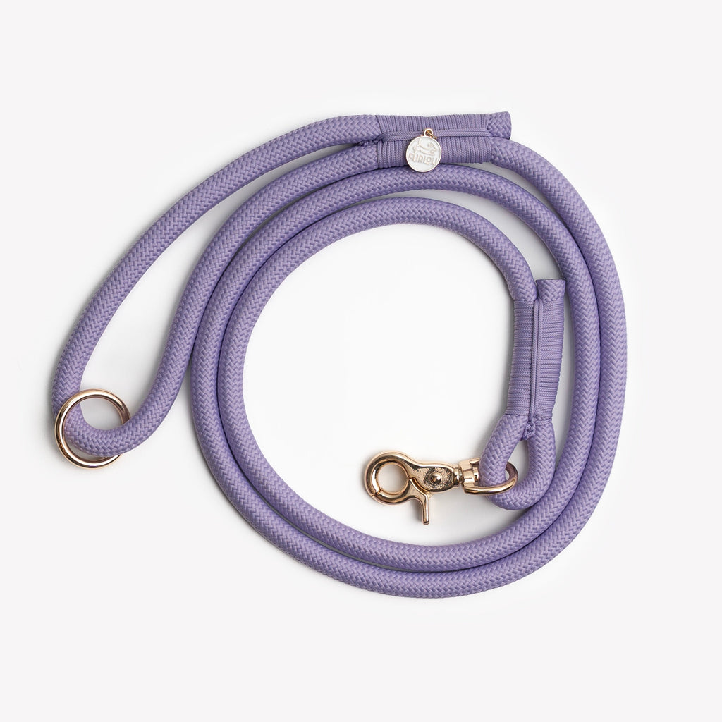 Lavender Braided Rope Leash