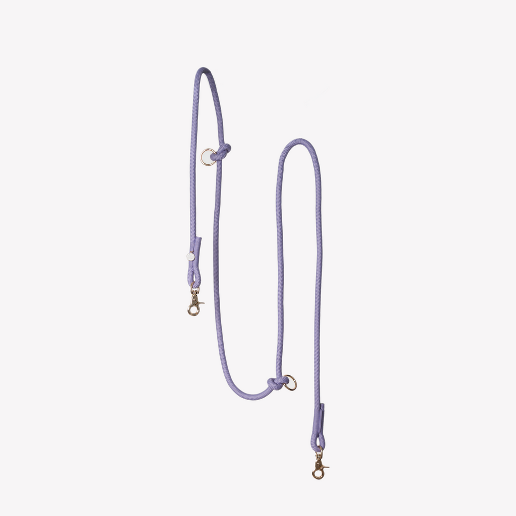 Lavender Hands Free Braided Leash