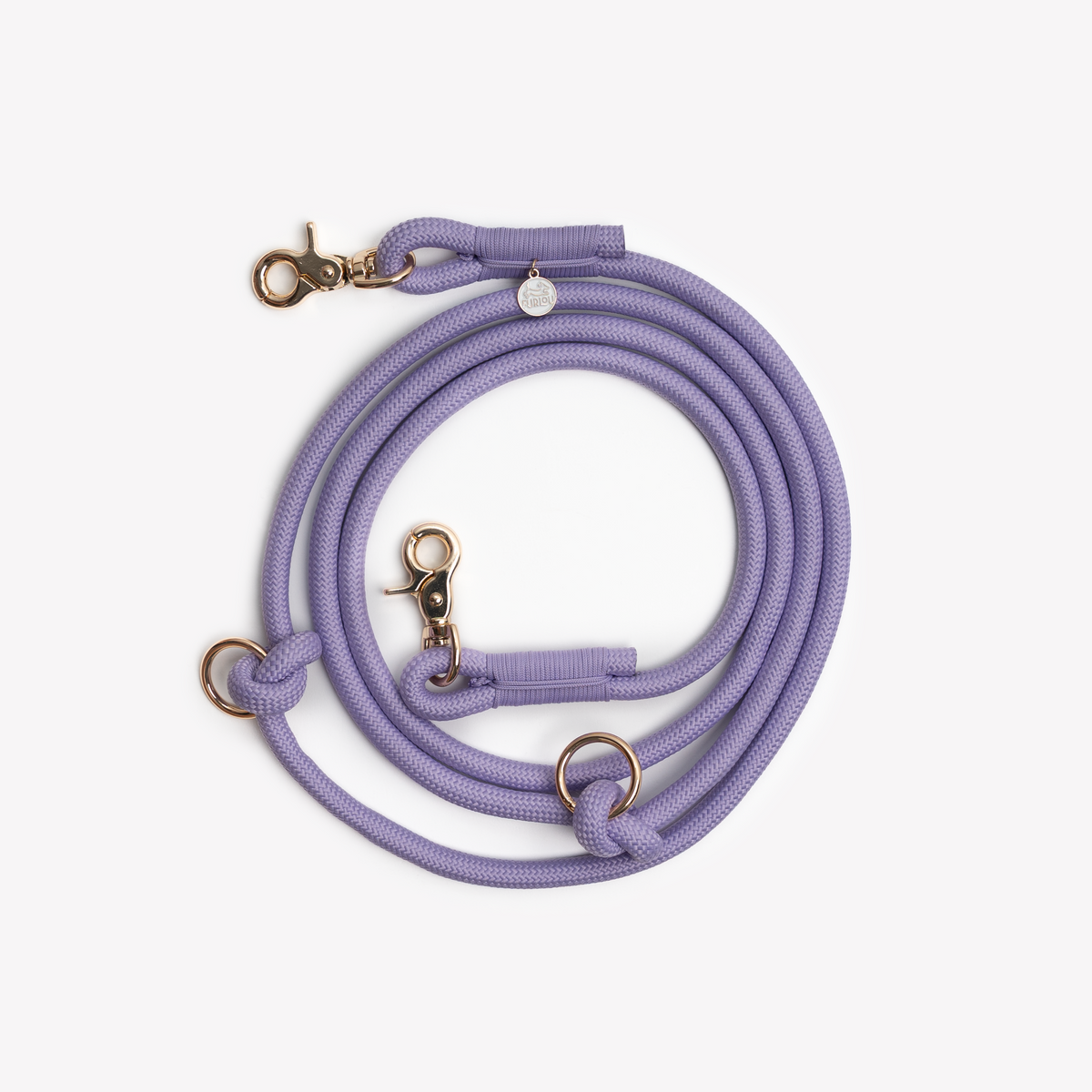 Lavender Hands Free Braided Leash