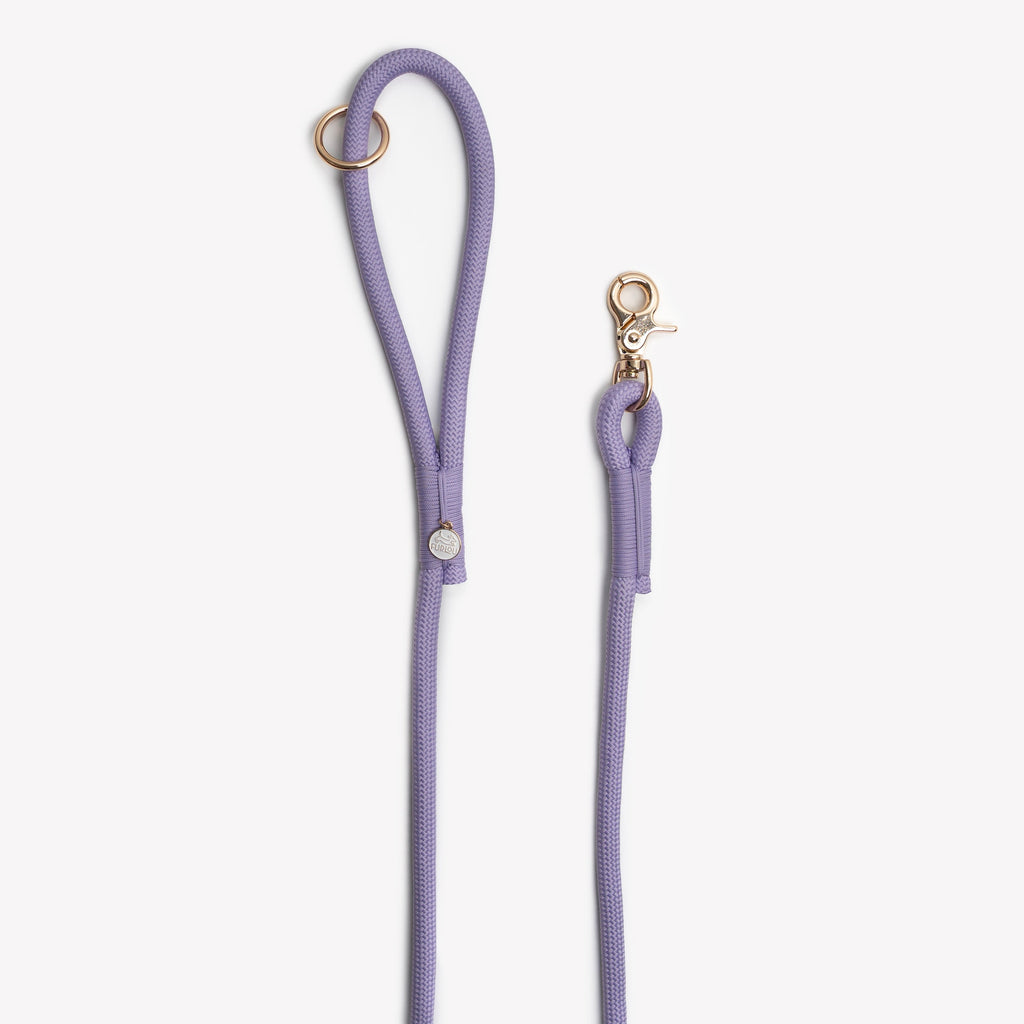 Lavender Braided Rope Leash