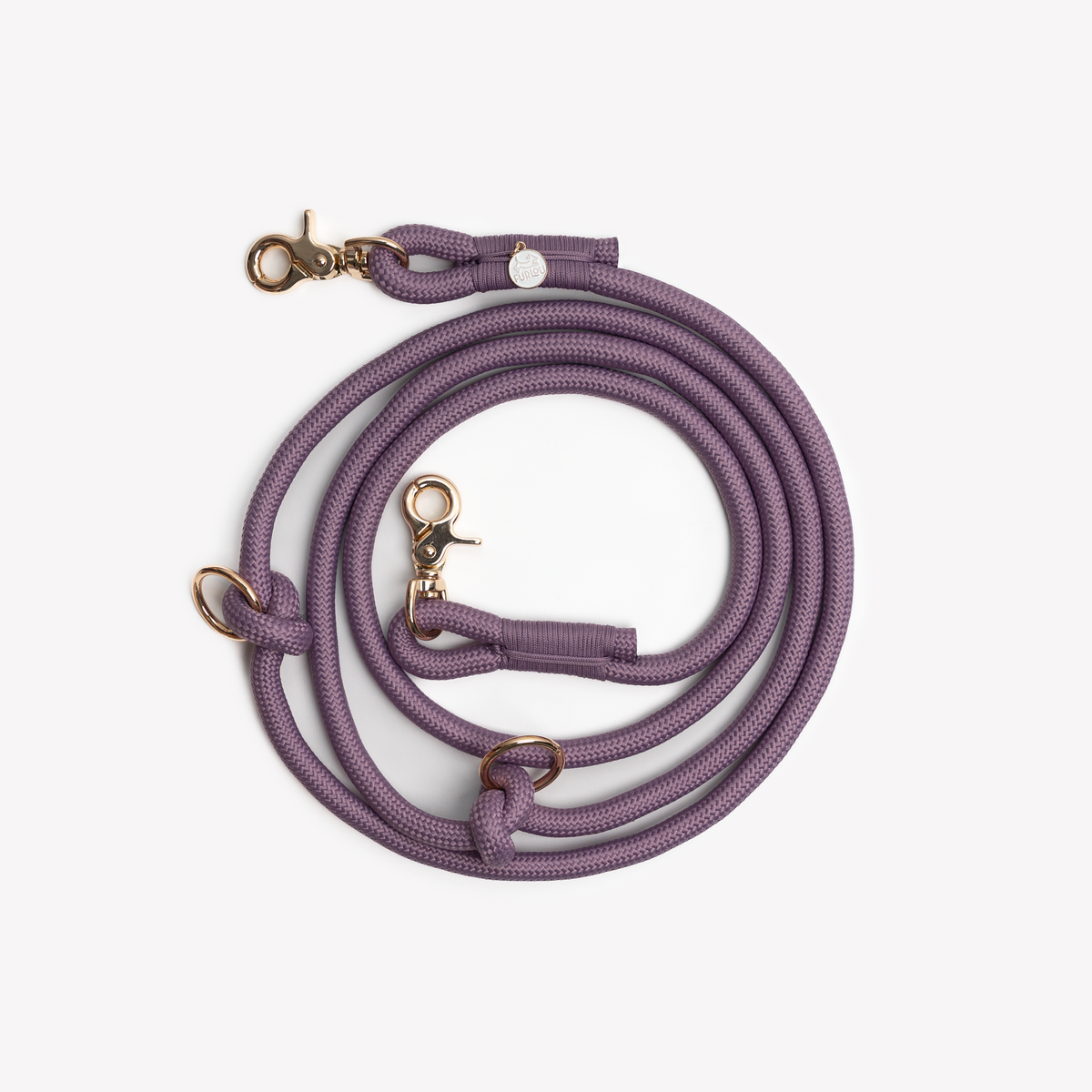 Lilac Hands Free Braided Leash