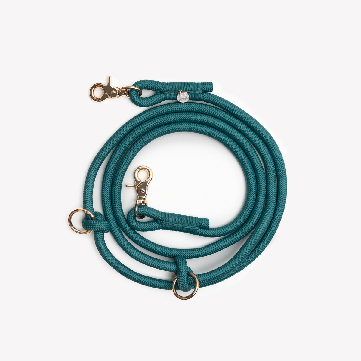 Blue Hands Free Braided Leash