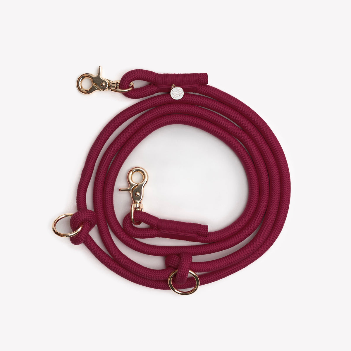 Bordeaux Hands Free Braided Leash