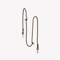 Brown Hands Free Braided Leash