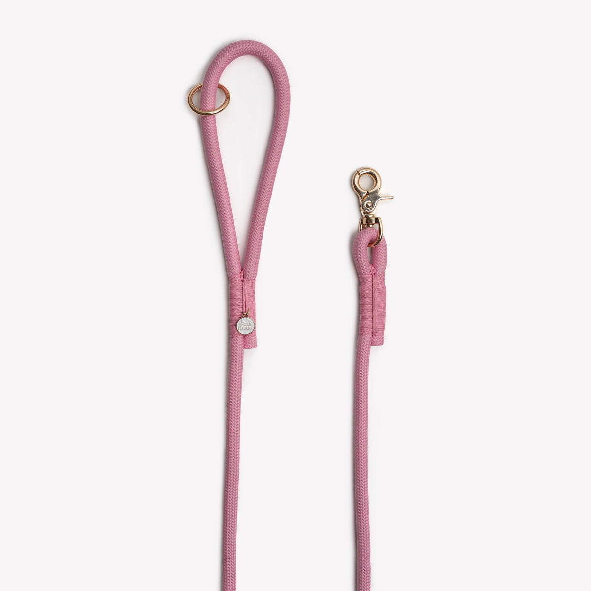 Pink Braided Rope Leash