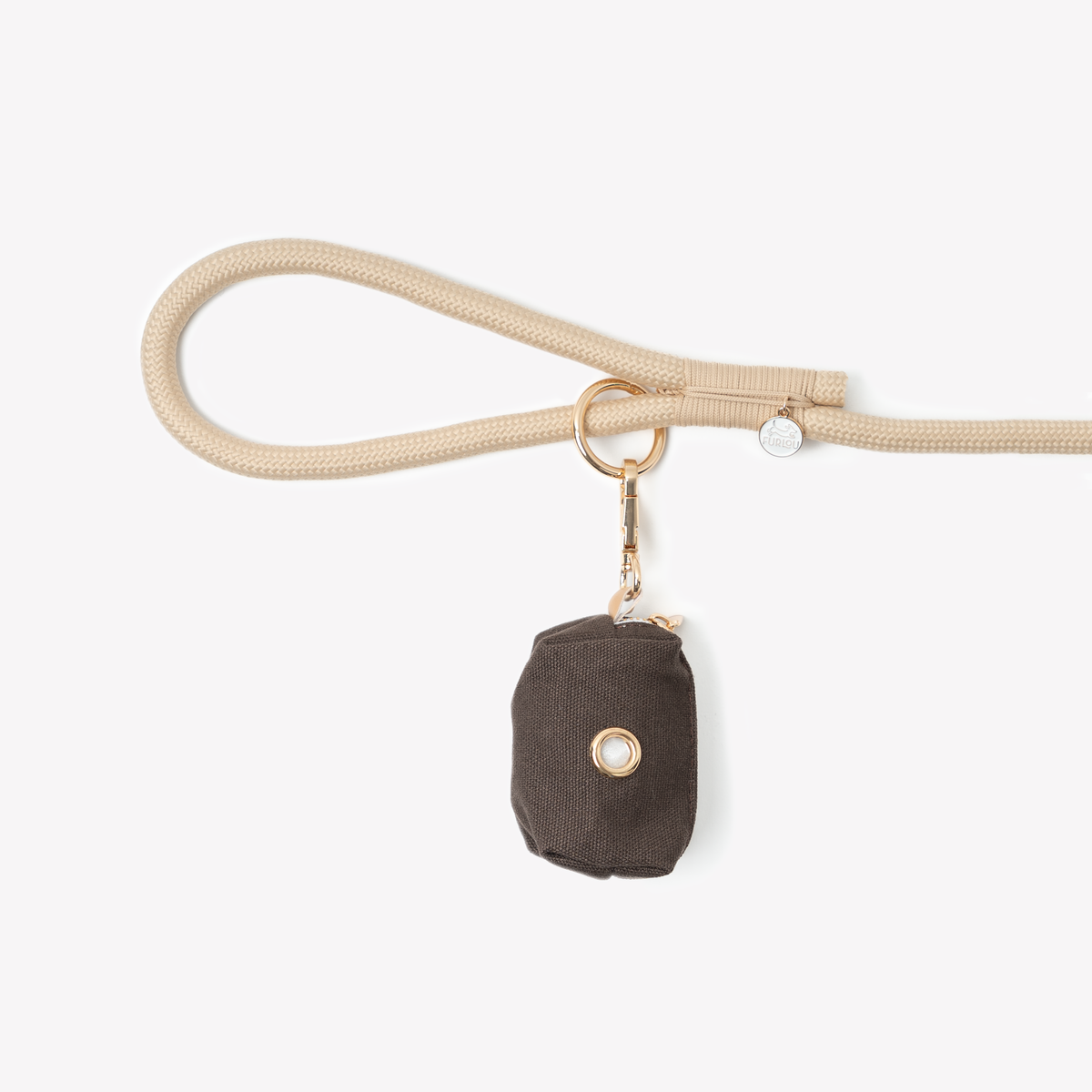 Brown Poop Bag Holder