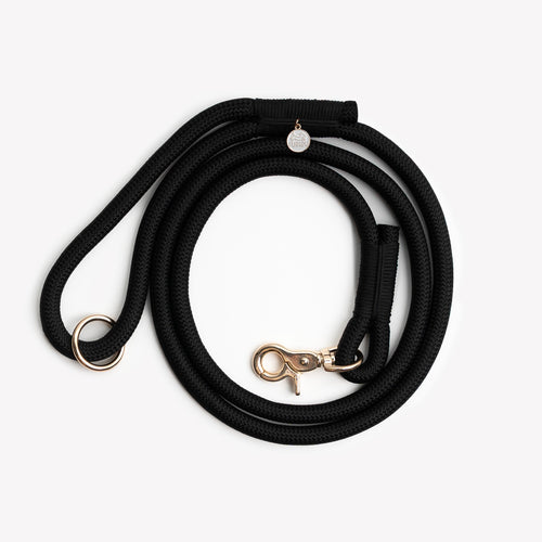 Black Braided Rope Leash