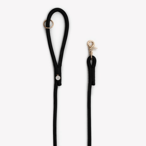 Black Braided Rope Leash