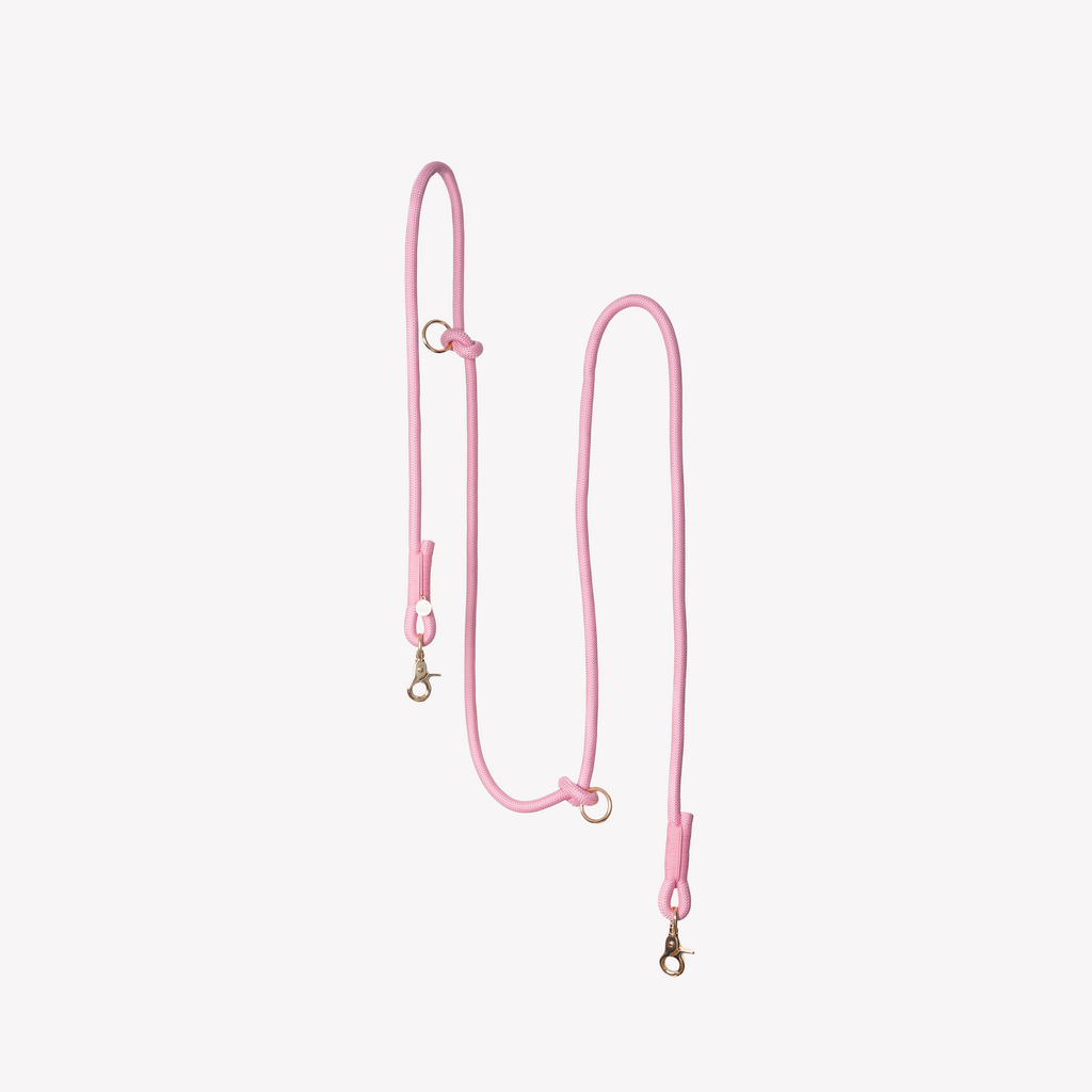 Pink Hands Free Braided Leash