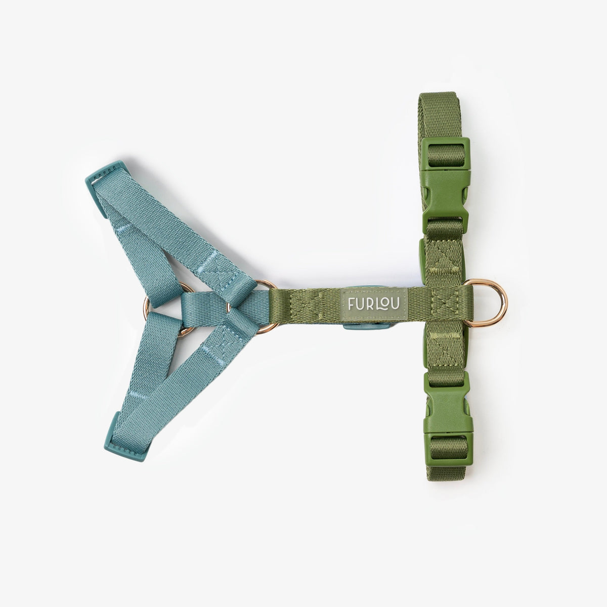 Blue and Green Dog Harness