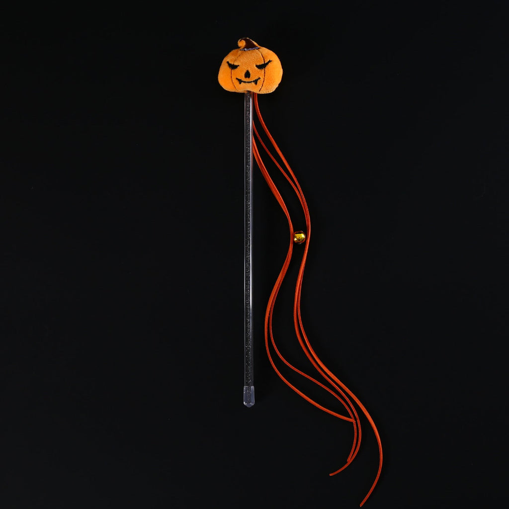 Spider, Pumpkin & Bat Cat Teaser Wand