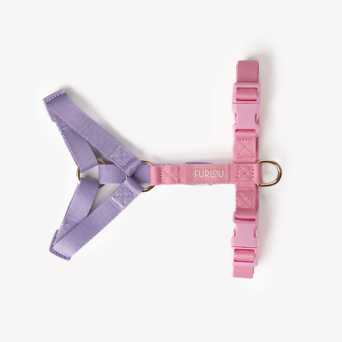Lavender & Pink Adjustable Dog Harness