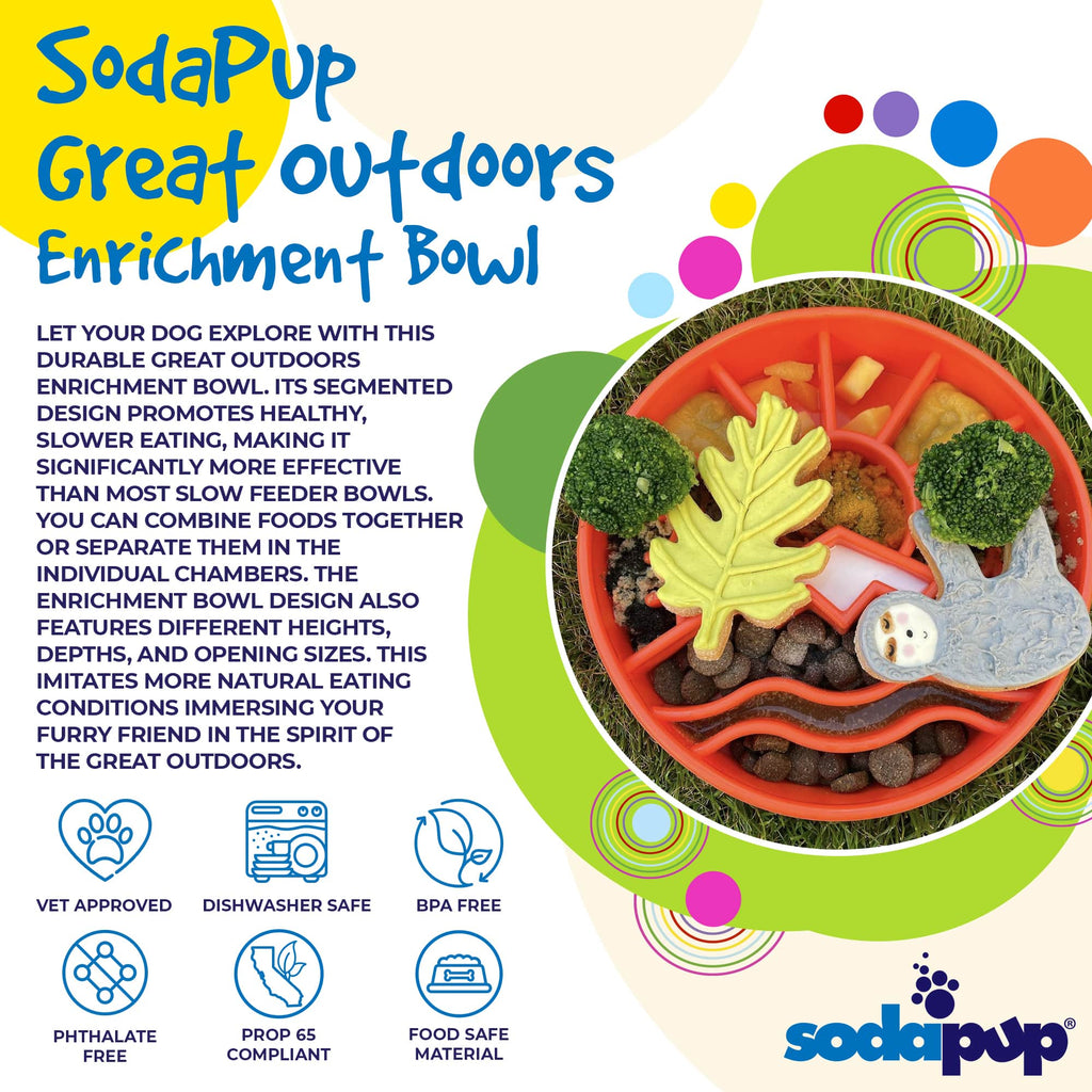 Great Outdoors Slow Feeder Enrichment Bowl