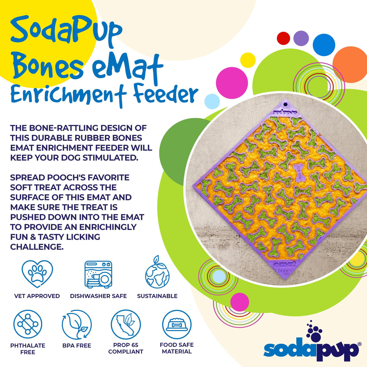 Bones Enrichment Lick Mat