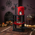 Gothic Cat Tree with Spider Toy (51")
