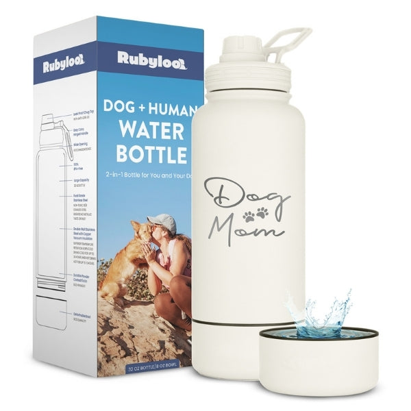 Dog & Human Water Bottle with Detachable Bowl