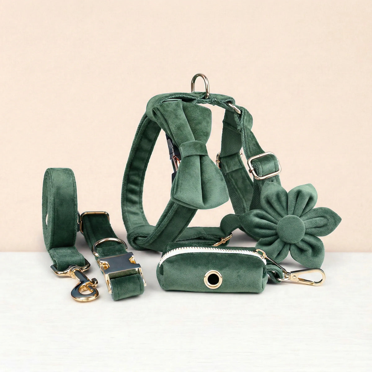 Forest Green Velvet Set