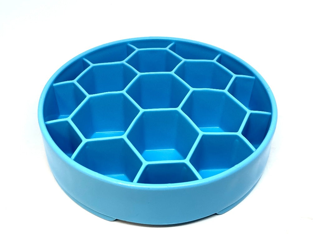Honeycomb eBowl Deep Slow Feeder Dog Bowl for Enrichment | USA Made