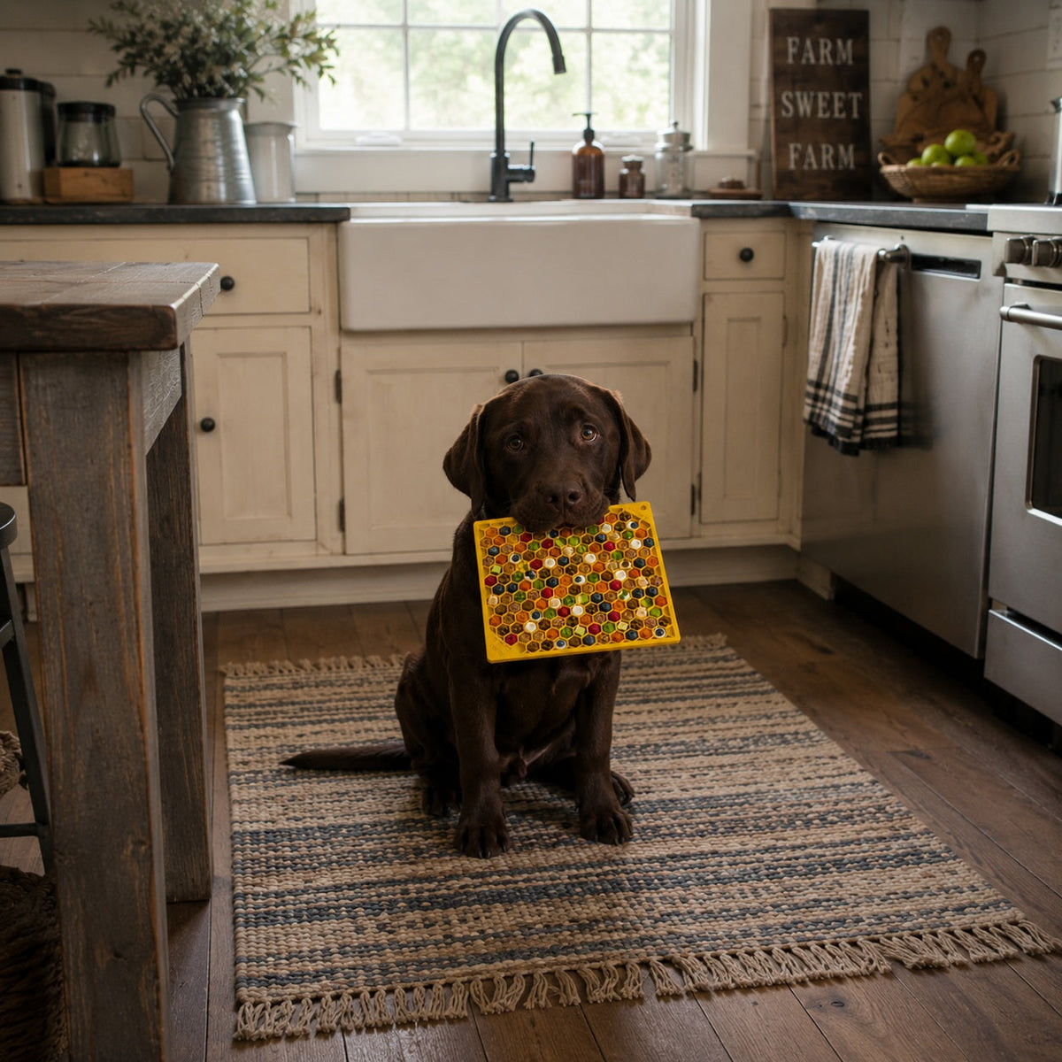 Honeycomb Enrichment Lick Mat
