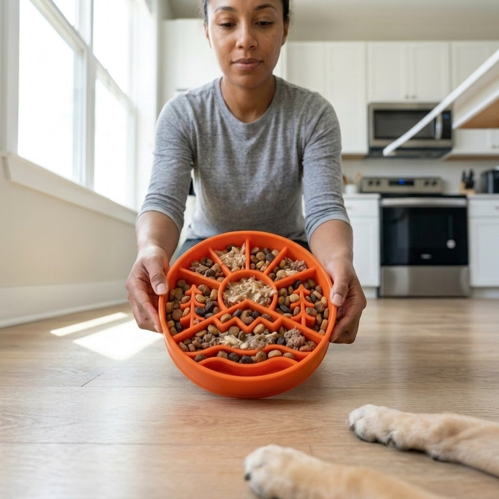 Great Outdoors Slow Feeder Enrichment Bowl