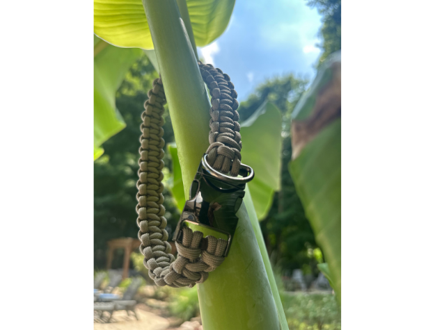 Tan Cobra Braid Dog Collar