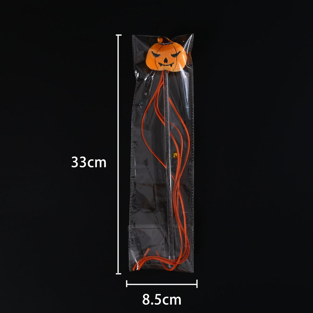 Spider, Pumpkin & Bat Cat Teaser Wand