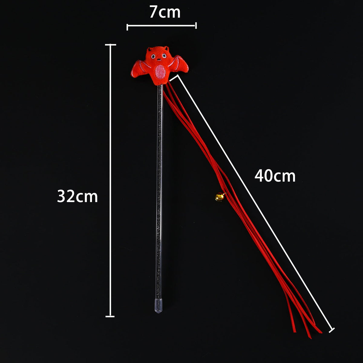 Spider, Pumpkin & Bat Cat Teaser Wand