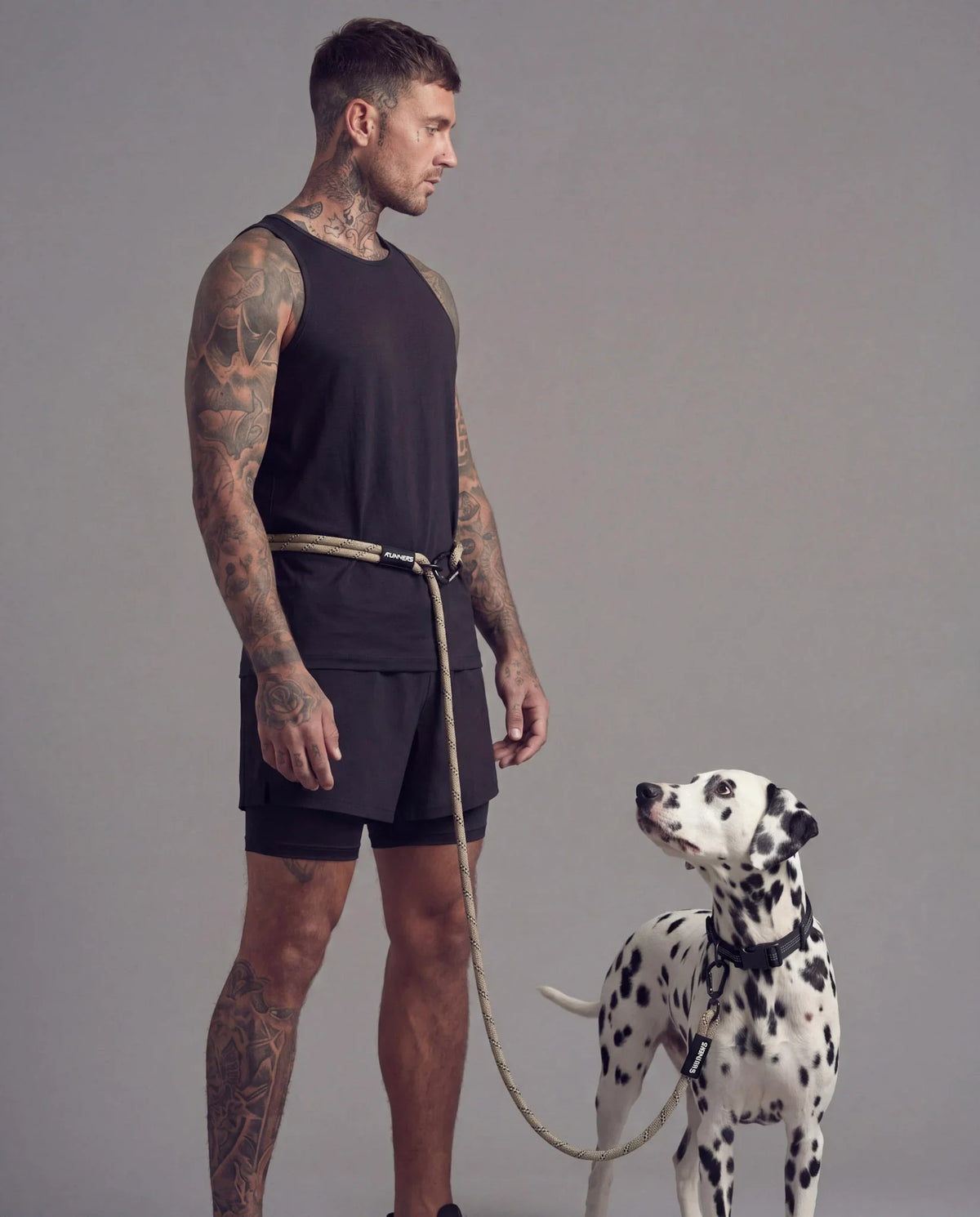 Olive Green Hands-Free Running Dog Leash