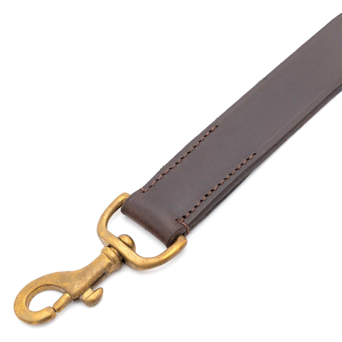 Flat Leather Dog Leash, 6 ft