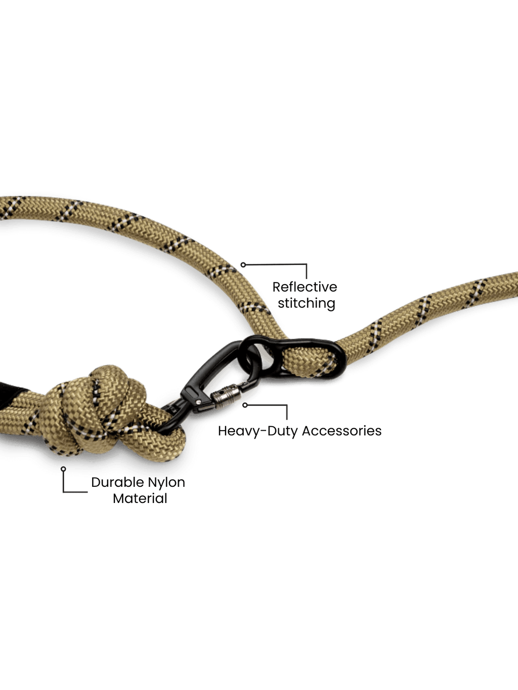 Olive Green Hands-Free Running Dog Leash