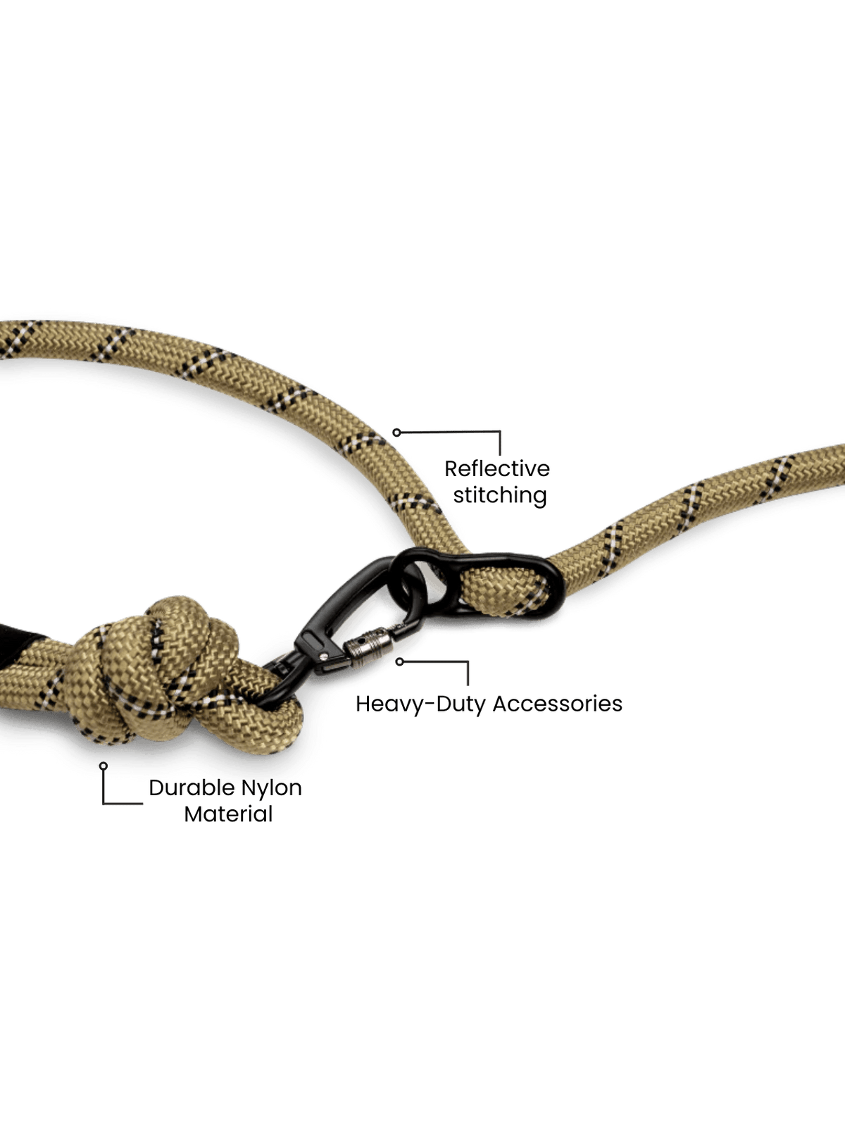Olive Green Hands-Free Running Dog Leash